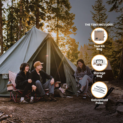 USED - 20' Regatta Bell Tent - Saphhire Blue