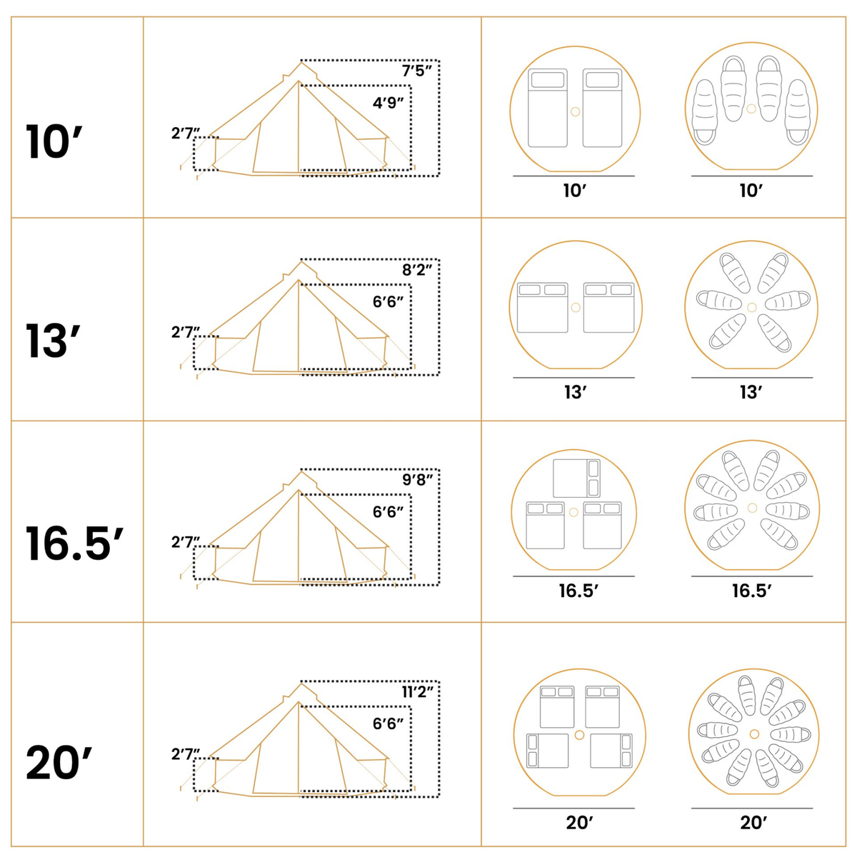16' Regatta Bell Tent