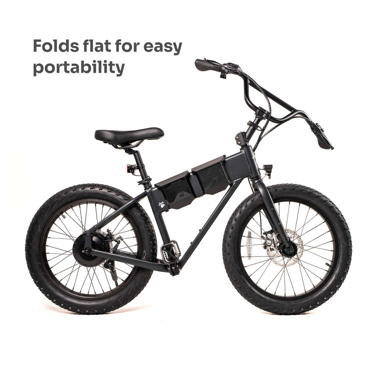 JackRabbit XG Pro - Lightweight & Compact "Big" Pro Micro eBike, Black