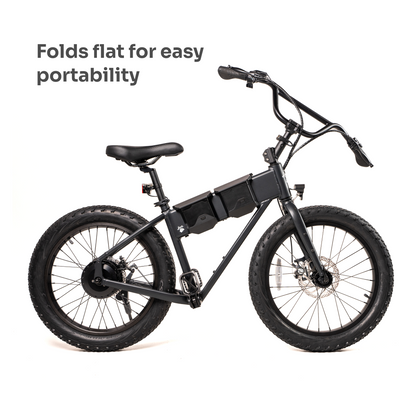 JackRabbit XG Pro - Lightweight & Compact "Big" Pro Micro eBike, Black