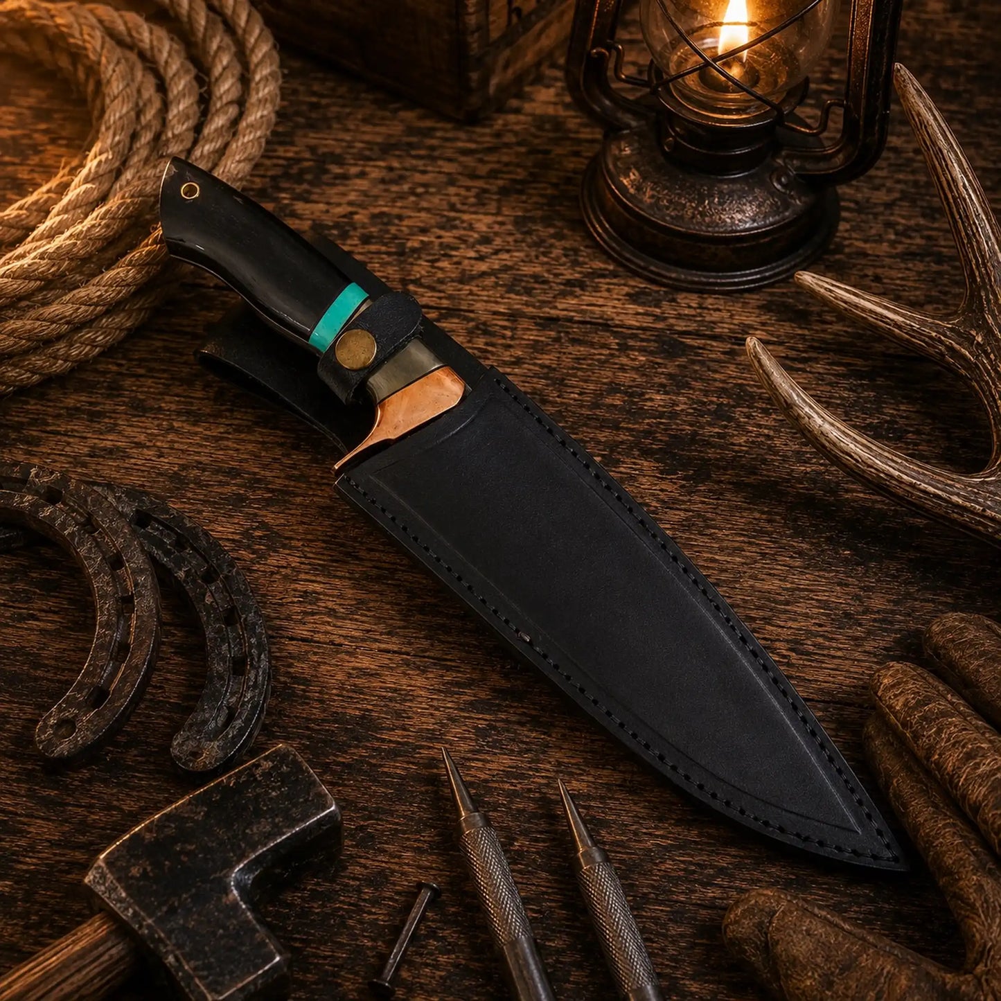 Clip Point D2 Acid Wash Hunting & Outdoor Survival Knife