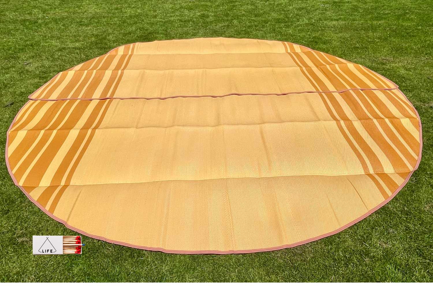 Striped Bell Tent Floor Matting