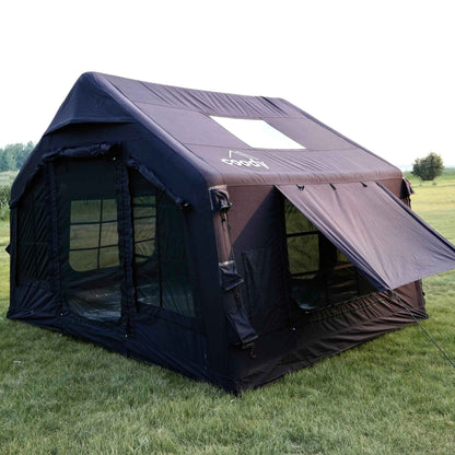 Coody 8 Black - Inflatable Tent House for Camping 1-4 person