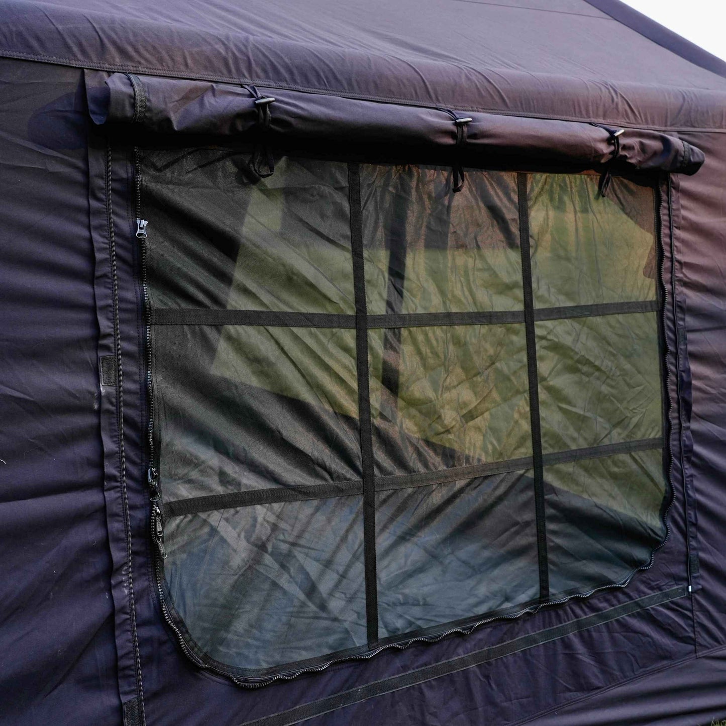 Coody 13.6 | RBM Outdoors (Koala 5) Black + Stove Caminus M - Inflatable Tents with Stove