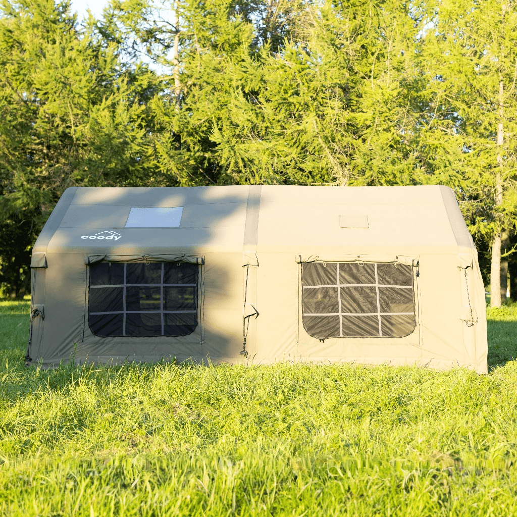 Coody 17.2 (Koala-7) Forest Green Inflatable Tent House for Camping (2-10 person)
