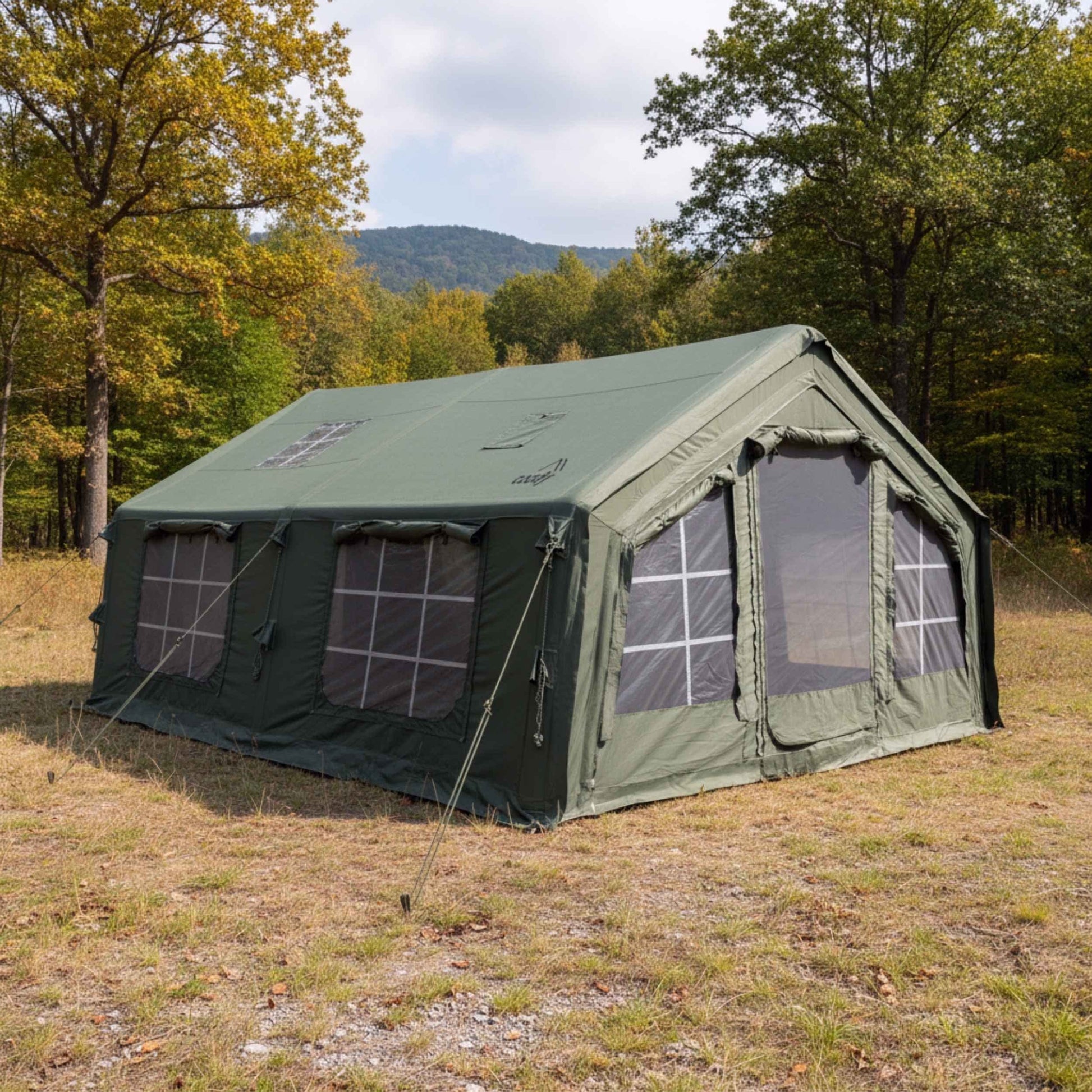Coody Familia AirTent 17.2 Green for Camping (2-10 Person)