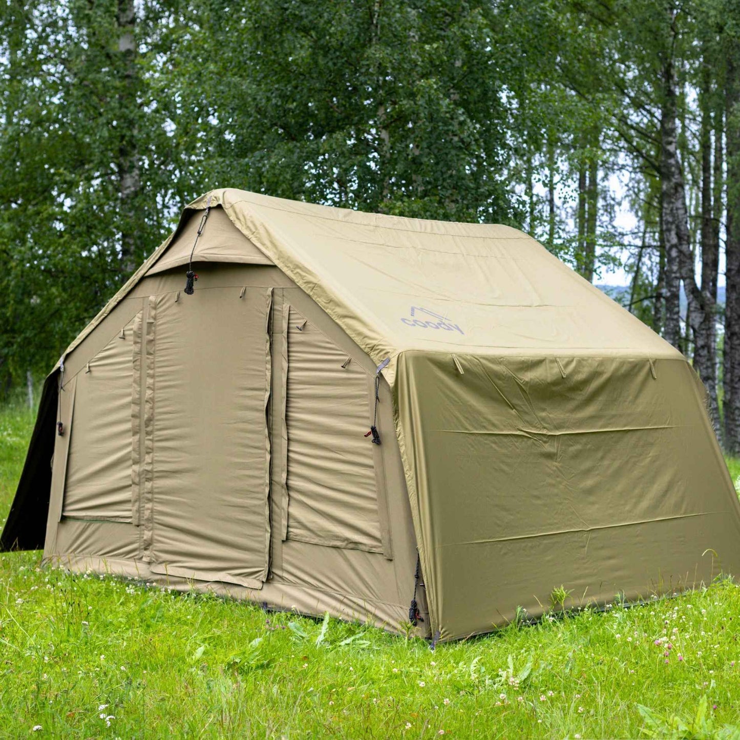 Coody 8 Forest Green - Inflatable Tent House for Camping 1-4 person