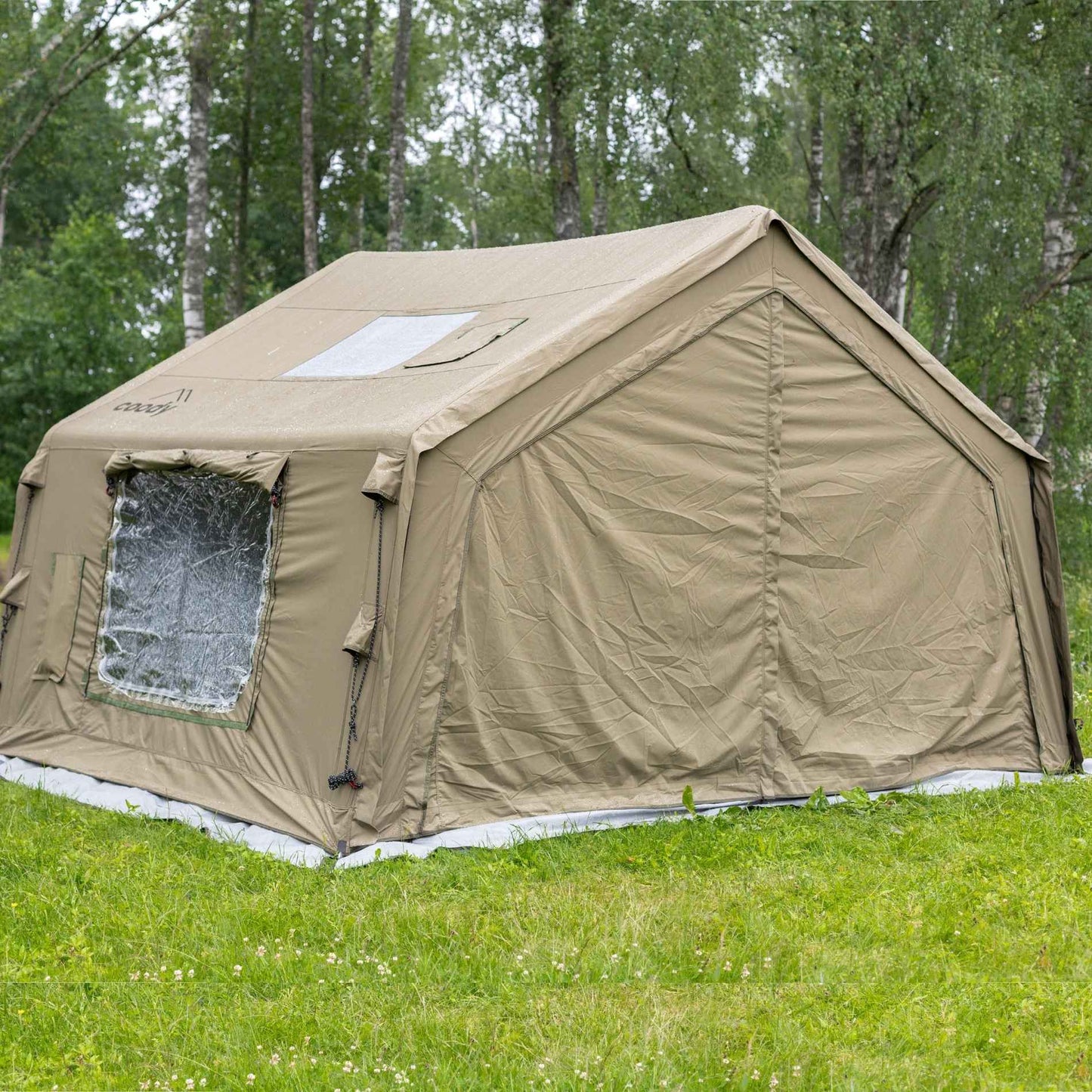 Coody 8 Forest Green - Inflatable Tent House for Camping 1-4 person