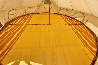 Striped Bell Tent Floor Matting | Citrus Tones