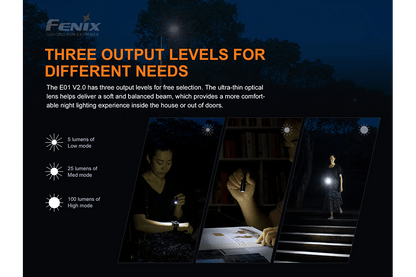 Fenix E01 V2.0 AAA LED Flashlight