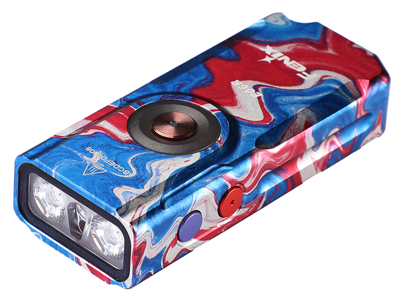 Fenix E06R Keychain Light with White, UV, and Red Laser Lights