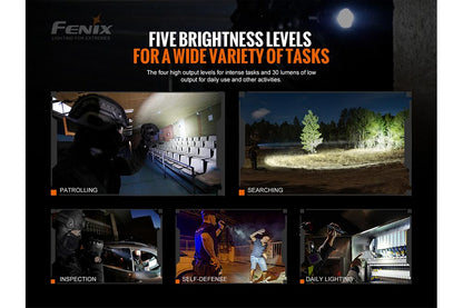 Fenix TK20R V2.0 Rechargeable Flashlight with FREE T5 Tactical Pen (optional)