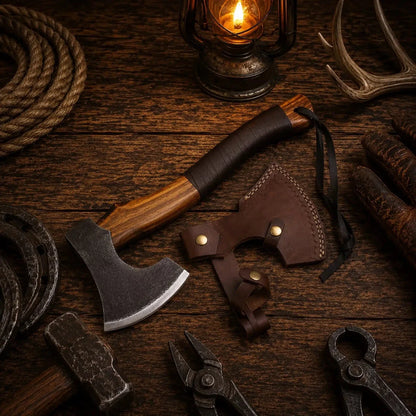 HAND FORGED CARBON STEEL HANDMADE Throwing TOMAHAWK HATCHET AXE