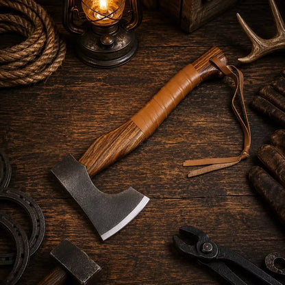 HAND FORGED CARBON STEEL HANDMADE Throwing TOMAHAWK HATCHET AXE