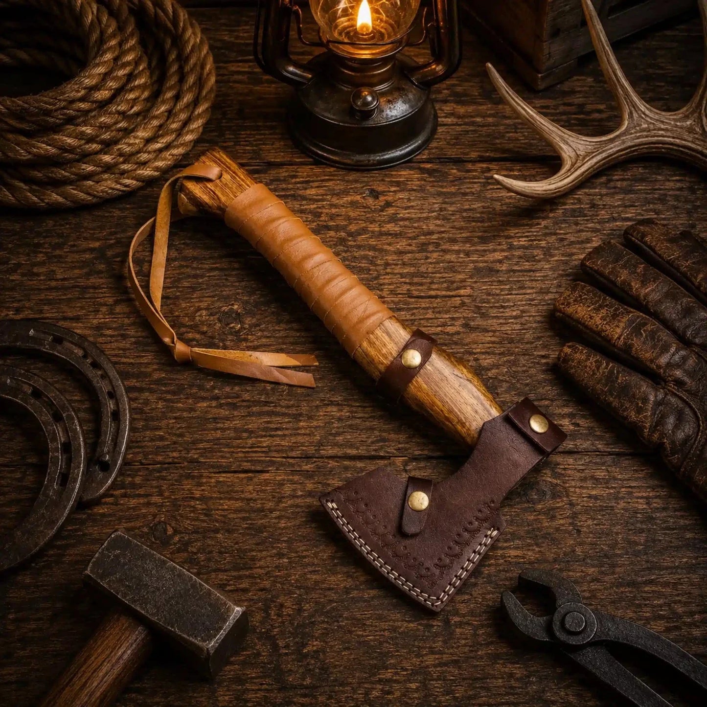 HAND FORGED CARBON STEEL HANDMADE Throwing TOMAHAWK HATCHET AXE