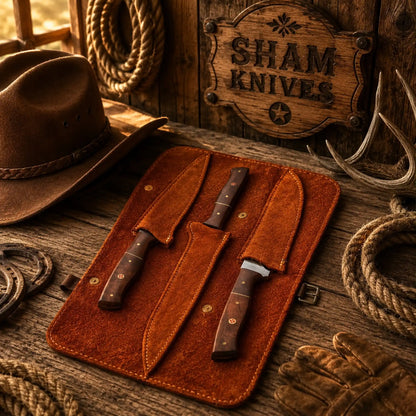 Mariner’s Legacy 3-Piece Damascus Fillet Knife Set – Handmade Flexible Fishing Knives