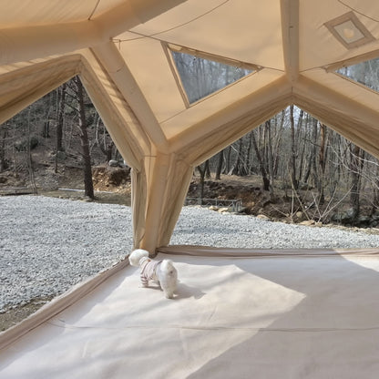 Coody Hub Beige (2-6 person) + Ground Sheet PVC + Carpet Coody Hub + Electric Pump