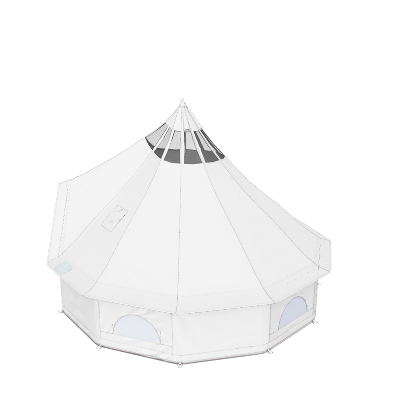 killstar tent Life InTents Stella Stargazing Canvas Bell Tent with Stove Jack, 13ft (4M)