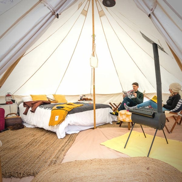 stargazing tent Life InTents Stella Stargazing Canvas Bell Tent with Stove Jack, 13ft (4M)
