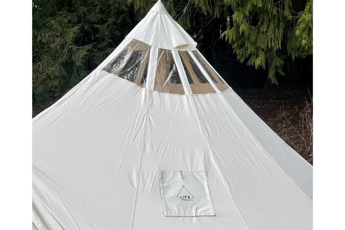 starlight tent capalonga Life InTents Stella Stargazing Canvas Bell Tent with Stove Jack, 13ft (4M)