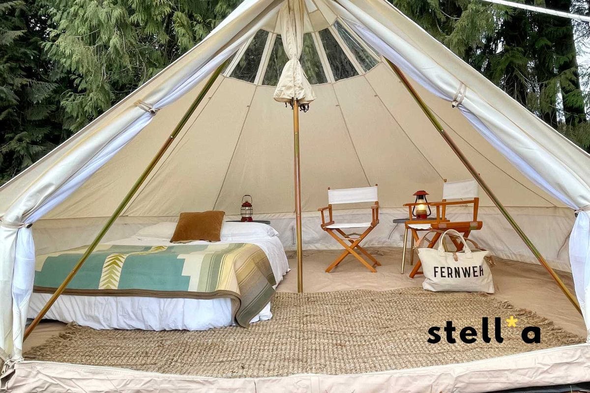 Life inTents Canvas Tent Life inTents Stella Stargazing 360 View Canvas Bell Tent 13' (4 Meters)