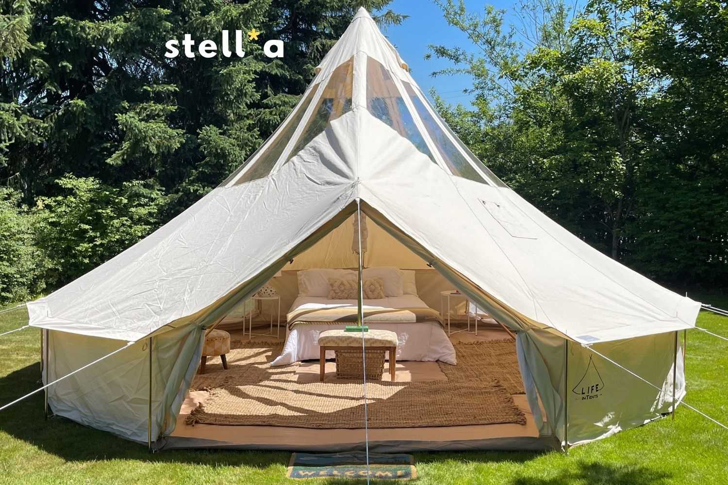 self tent Elevate Your Stargazing Experience with the 20' (6M) Stella Tent – Live More Outside
