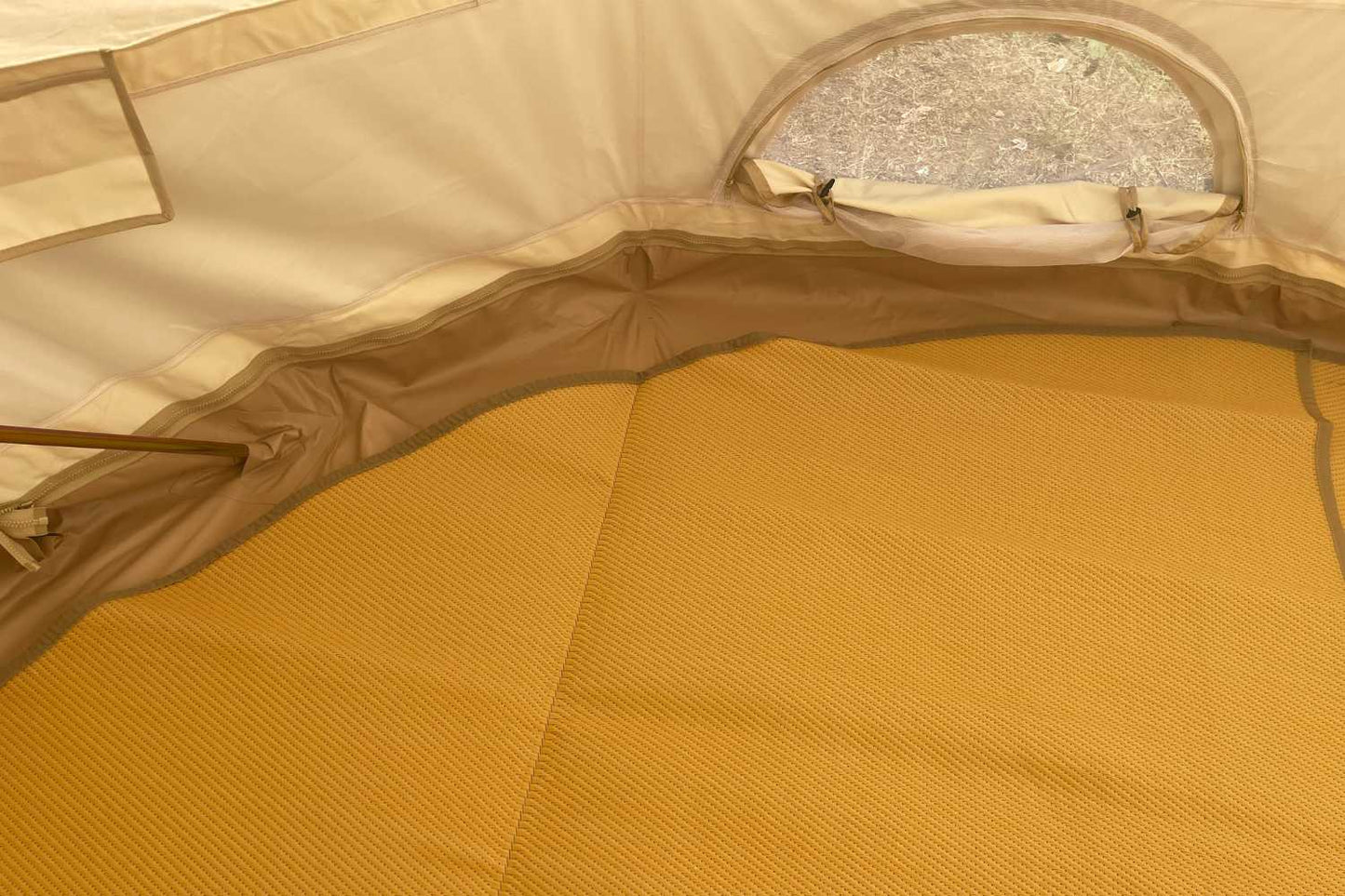 Life inTents Granola Colored Bell Tent Floor Matting Cover Rug