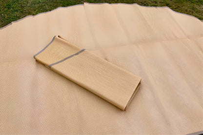 Life inTents Granola Colored Bell Tent Floor Matting Cover Rug