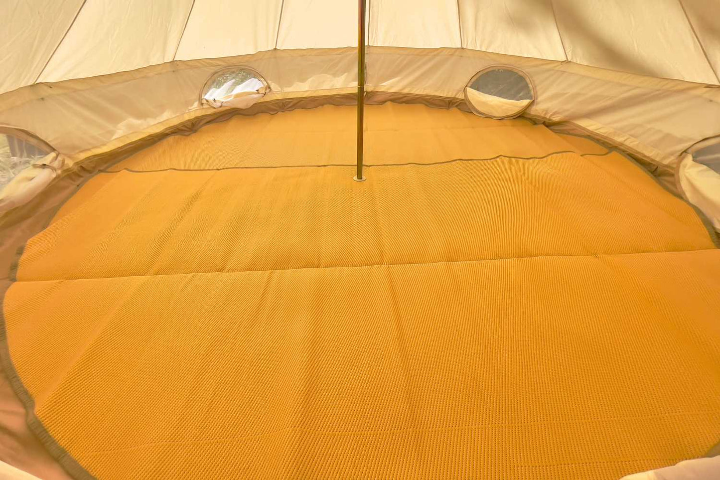Life inTents Granola Colored Bell Tent Floor Matting Cover Rug