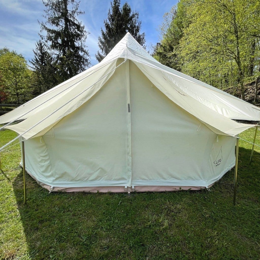 Life inTents Tent Accessories 6M (19.5 Ft) / Double Door Life inTents Bell Tent Fly Cover for  Frenweh and Stella Tents