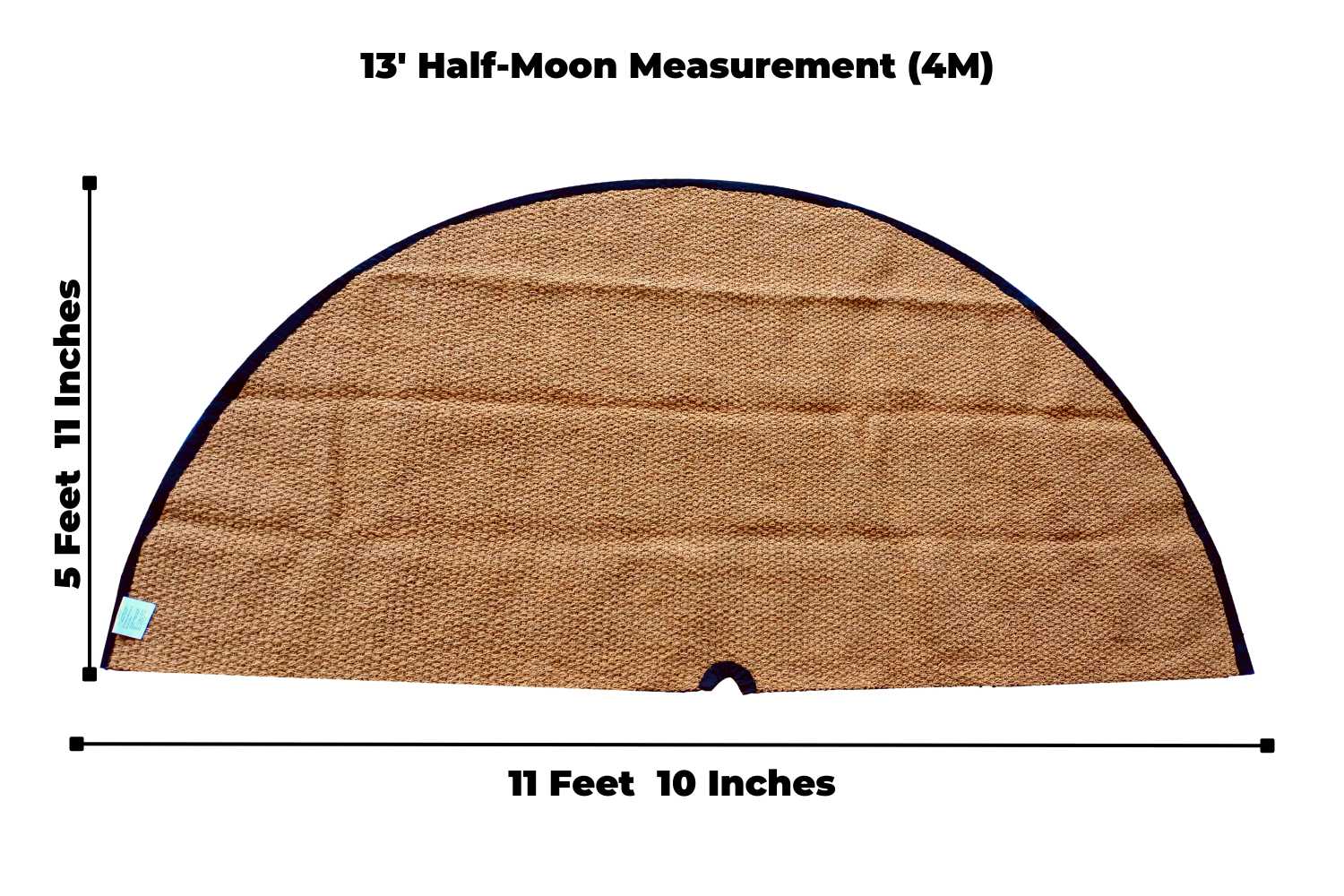Life inTents Tent Accessories Coir Bell Tent Rug Half-Moon