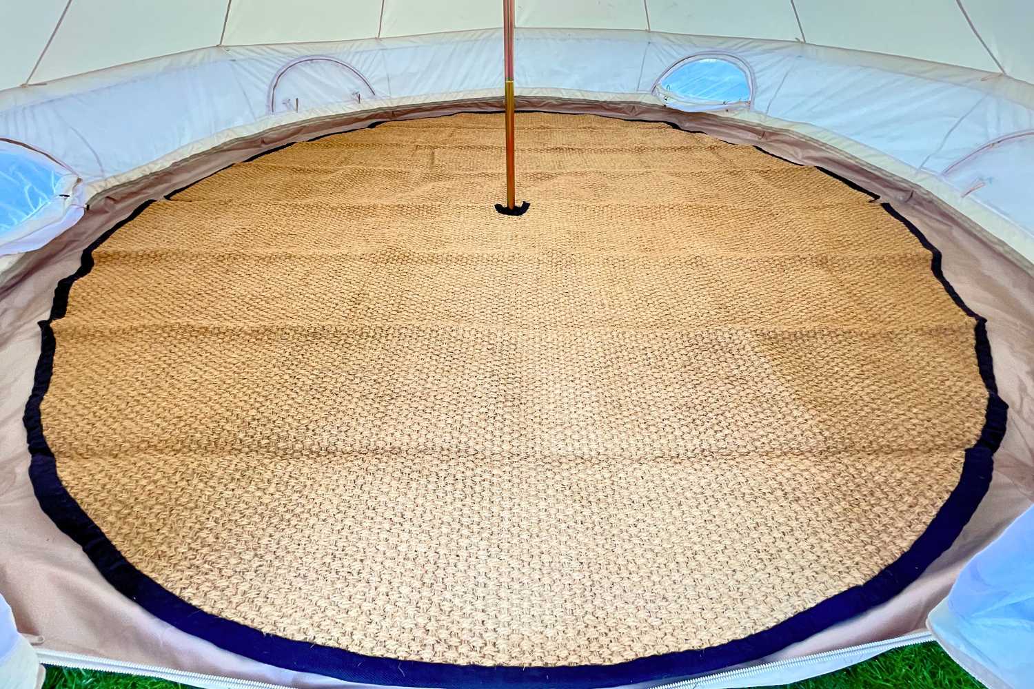 Coir Bell Tent Rug Half-moon
