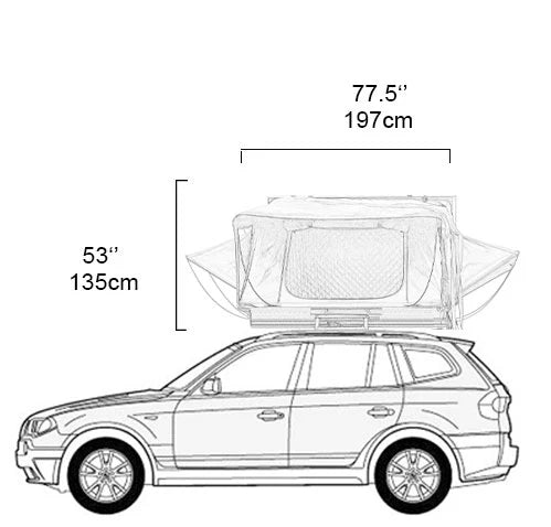 Naturnest Sirius 3 XXL | Hard Shell Rooftop Tent