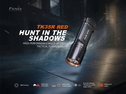 Fenix TK35R Rechargeable High-Performance Tactical Flashlight with UV Output