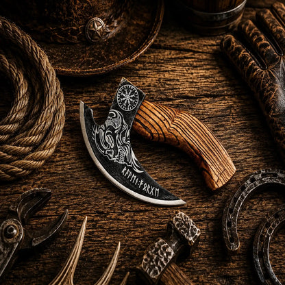 The Original Pizza Axe – Handcrafted Viking Pizza Cutter
