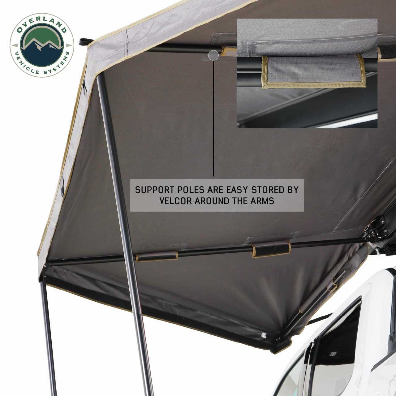 Overland Vehicle Systems 180 LTE / Without Wall Kit Nomadic 180 Awning | Overland Vehicle Systems