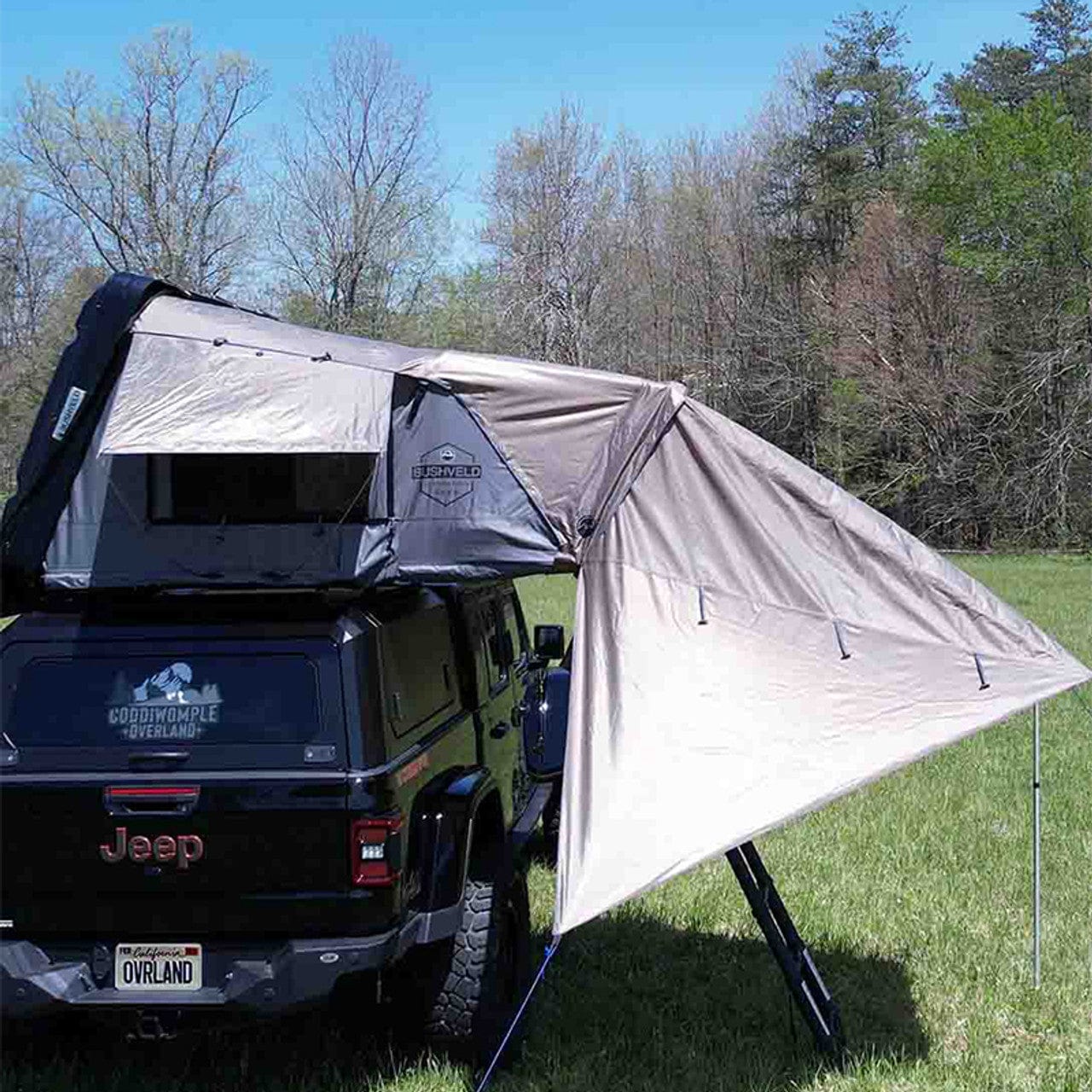 Overland Vehicle Systems 2+ People / Tent/Awning Bushveld | Hard Shell Rooftop Tent | Overland Vehicle Systems