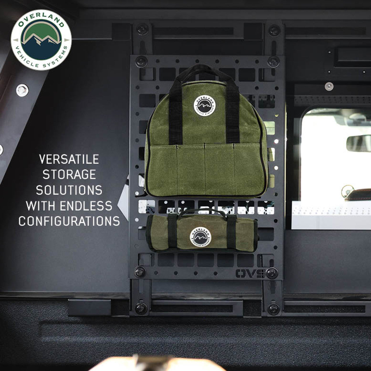 Overland Vehicle Systems Molle Panels for Expedition Truck Cap Side/Door/Bulkhead