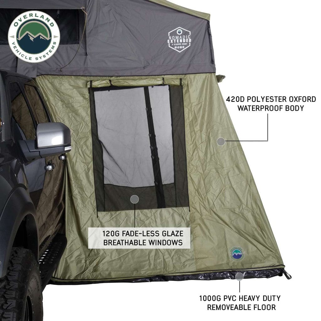 rooftop tents with annex Nomadic 2 Roof Top Tent Annex Room Overland Vehicle Systems