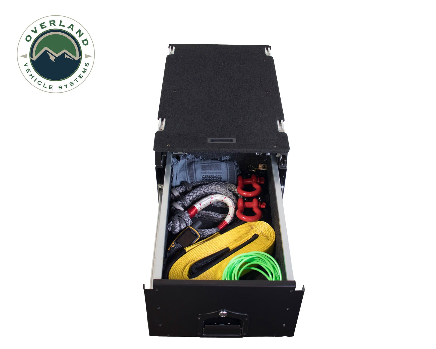 Overland Vehicle Systems Overland Vehicle Systems Cargo Box With Slide Out Drawer & Working Station Size