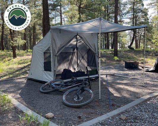 Overland Vehicle Systems Overland Vehicle Systems Portable Safari Tent - Quick Deploying Gray Ground Tent