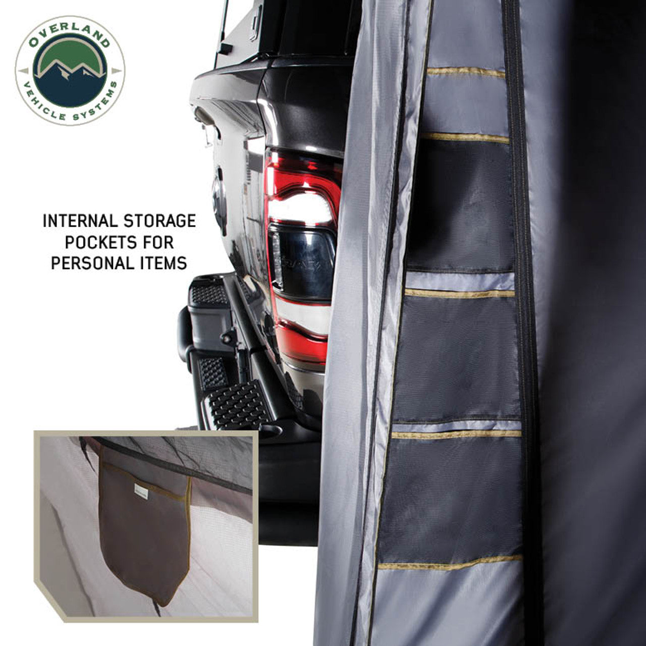 Overland Vehicle Systems HD Nomadic 270/180 Awning Annex Room With Floor