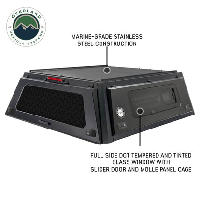 Expedition Pro+ Truck Cap W/ Full Windows, Wing Doors, and 3rd Brake Light