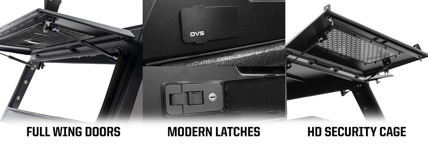 Expedition Pro+ Truck Cap W/ Full Windows, Wing Doors, and 3rd Brake Light