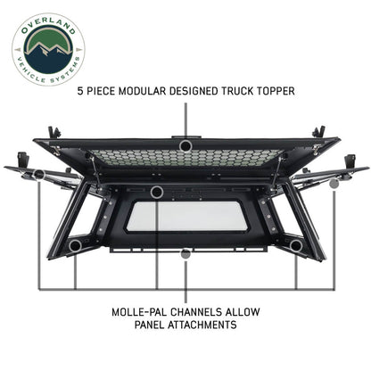 Expedition Pro+ Truck Cap W/ Full Windows, Wing Doors, and 3rd Brake Light