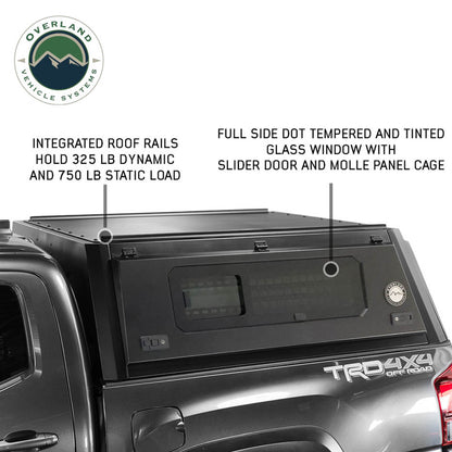 Expedition Pro+ Truck Cap W/ Full Windows, Wing Doors, and 3rd Brake Light