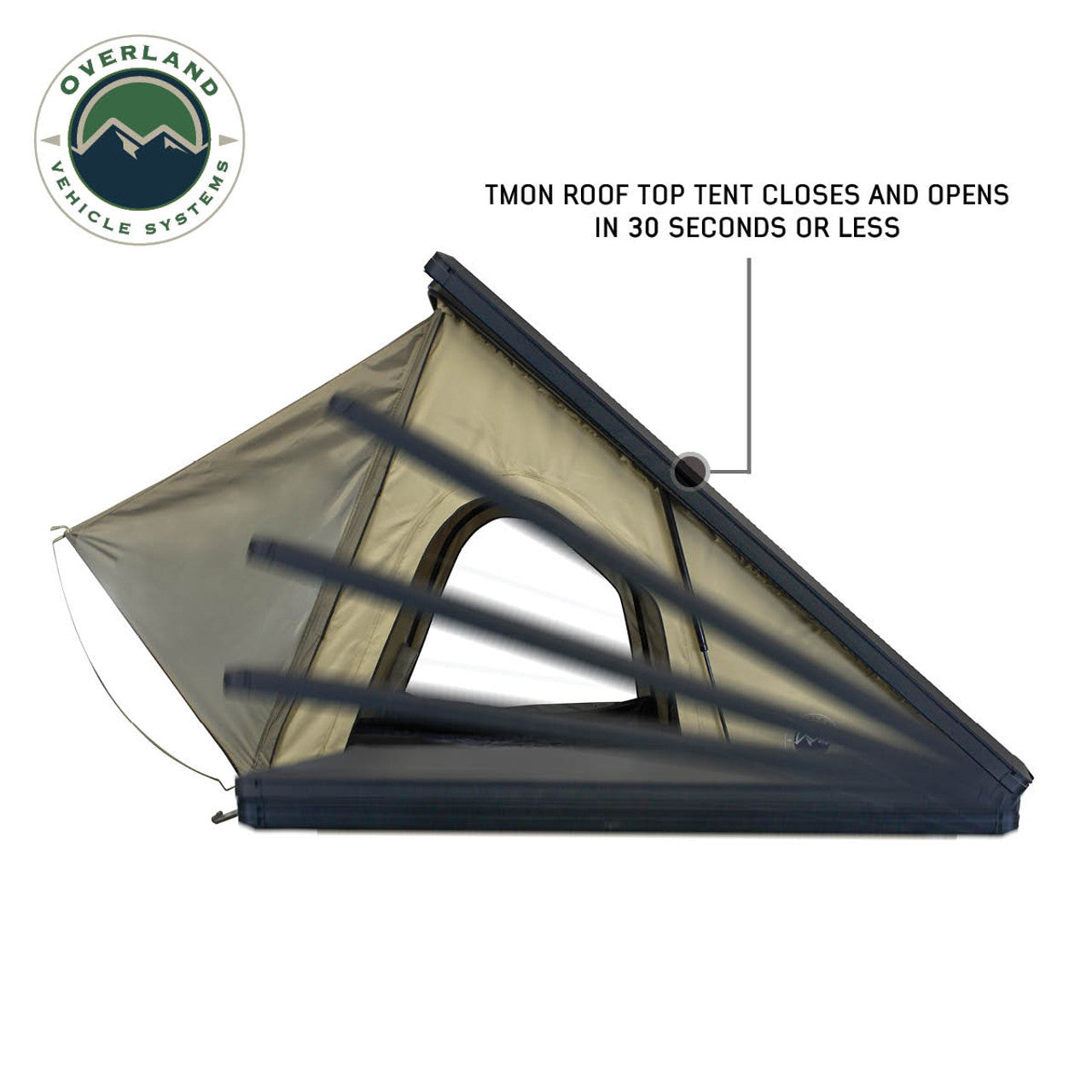 TMON | LD Series | Hard Shell Rooftop Tent | Overland Vehicle Systems