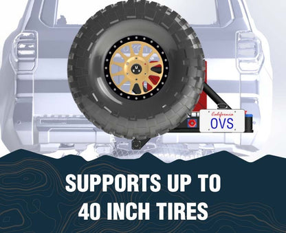 Pivot Off-Road Hitch Tire Carrier