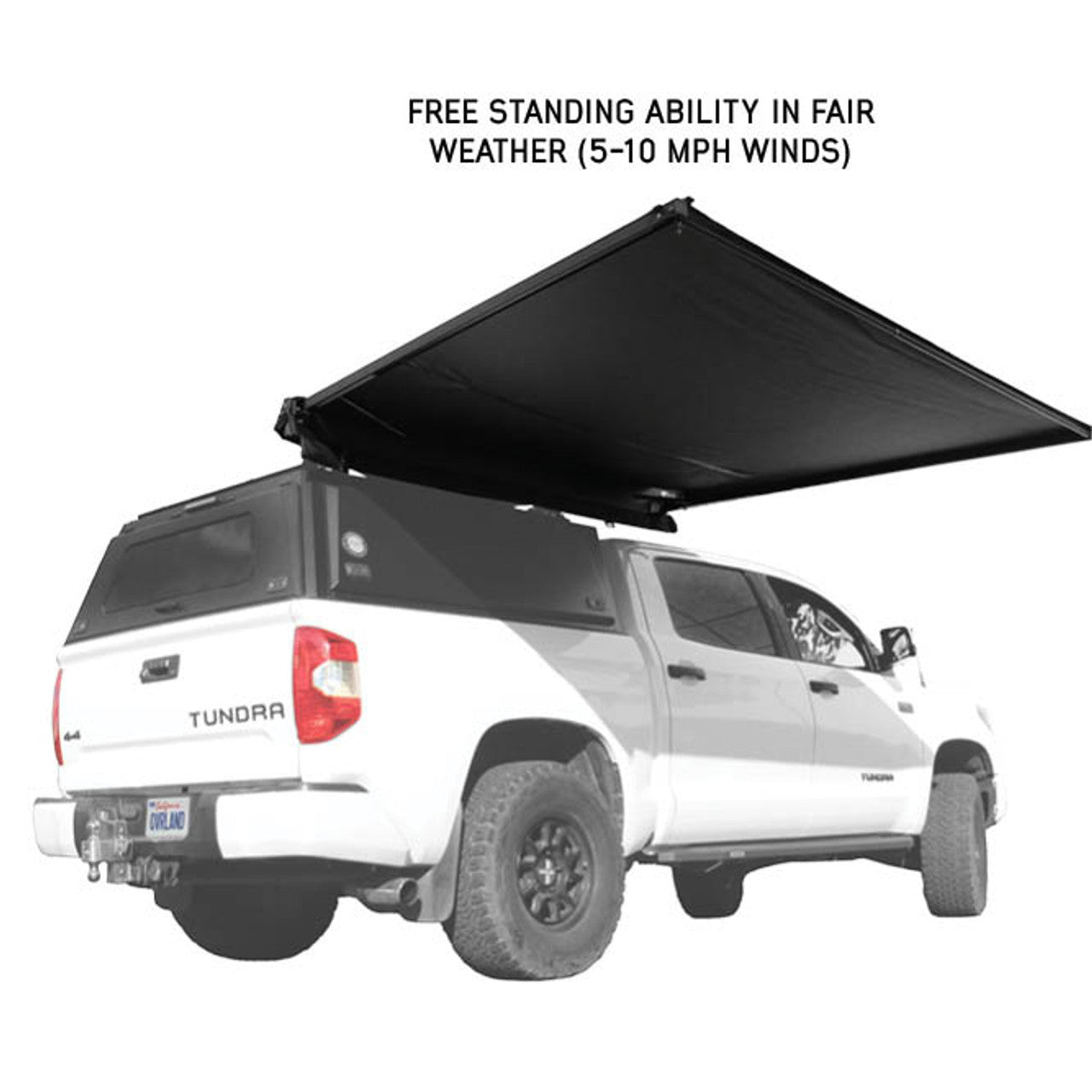 XD Nomadic Self-Deploying 90 Degree Awning with Lights and Black Out Fabric