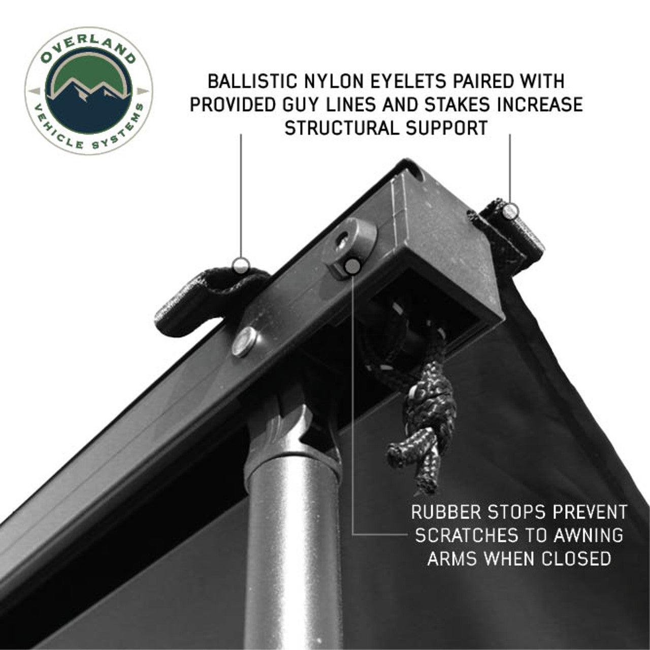 XD Nomadic Self-Deploying 90 Degree Awning with Lights and Black Out Fabric